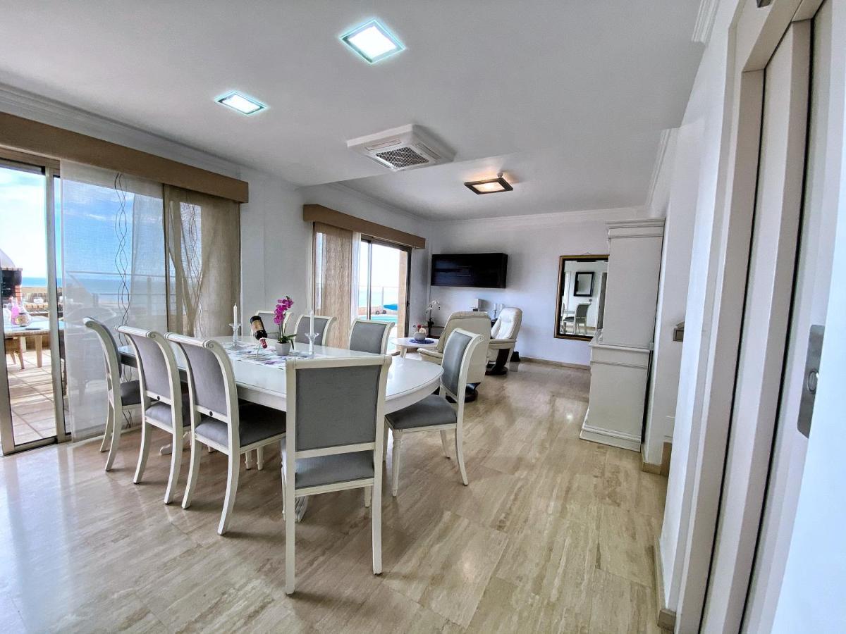 Luxury 5 Star Villa Violetta With Amazing Sea View, Jacuzzi And Heated Pool San Agustín 外观 照片