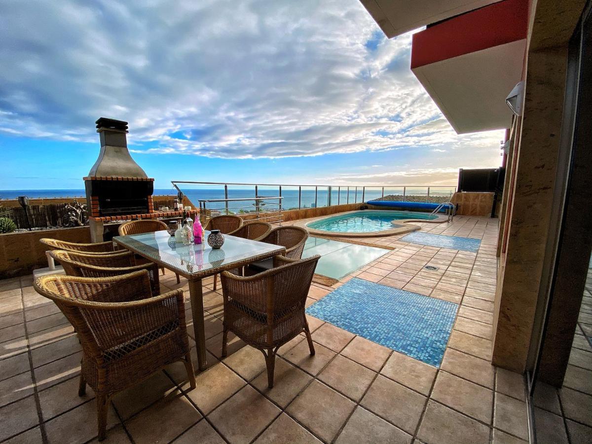 Luxury 5 Star Villa Violetta With Amazing Sea View, Jacuzzi And Heated Pool San Agustín 外观 照片