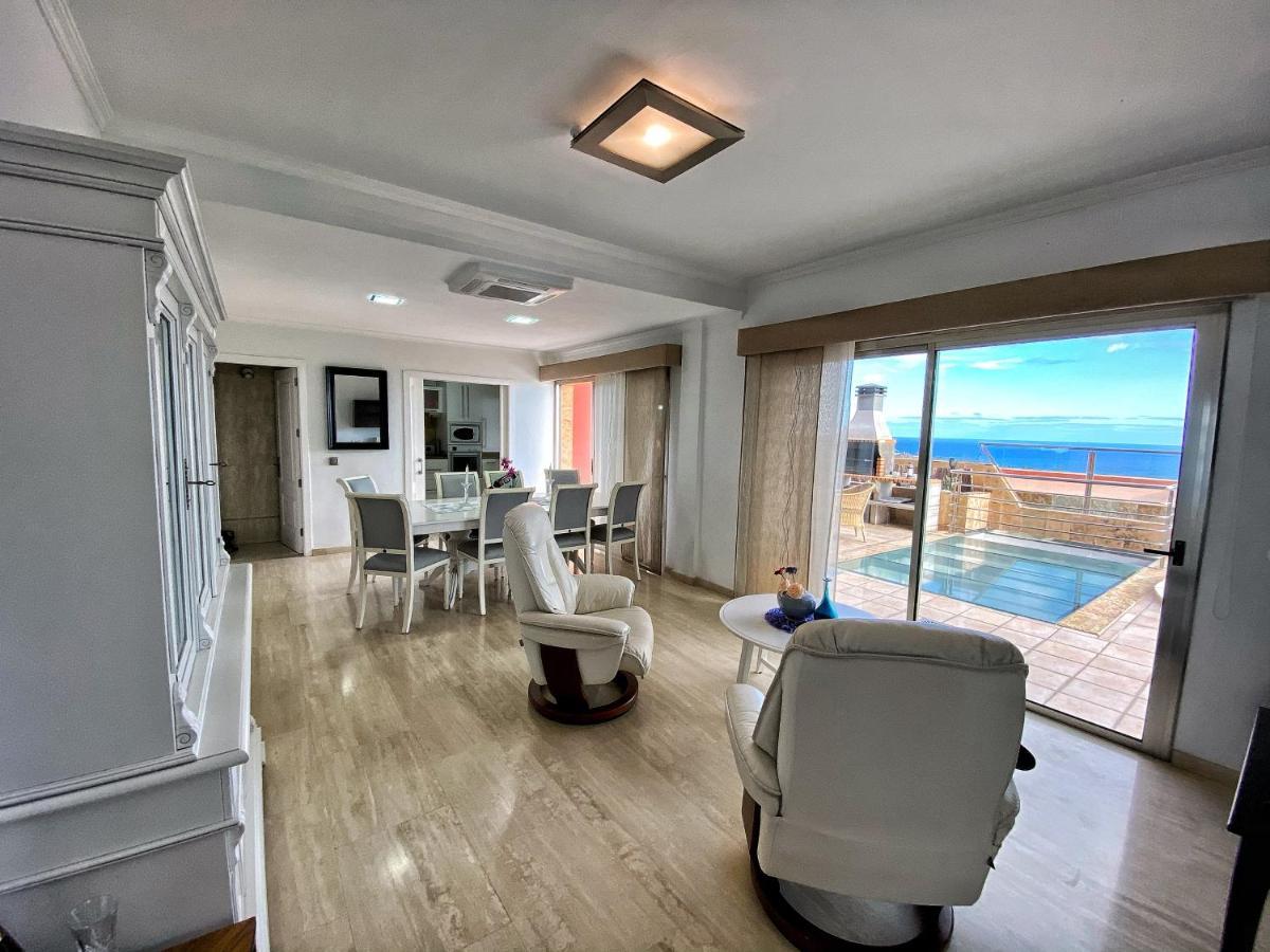 Luxury 5 Star Villa Violetta With Amazing Sea View, Jacuzzi And Heated Pool San Agustín 外观 照片