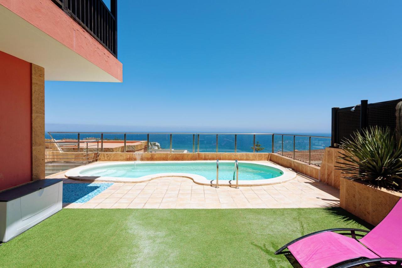 Luxury 5 Star Villa Violetta With Amazing Sea View, Jacuzzi And Heated Pool San Agustín 外观 照片