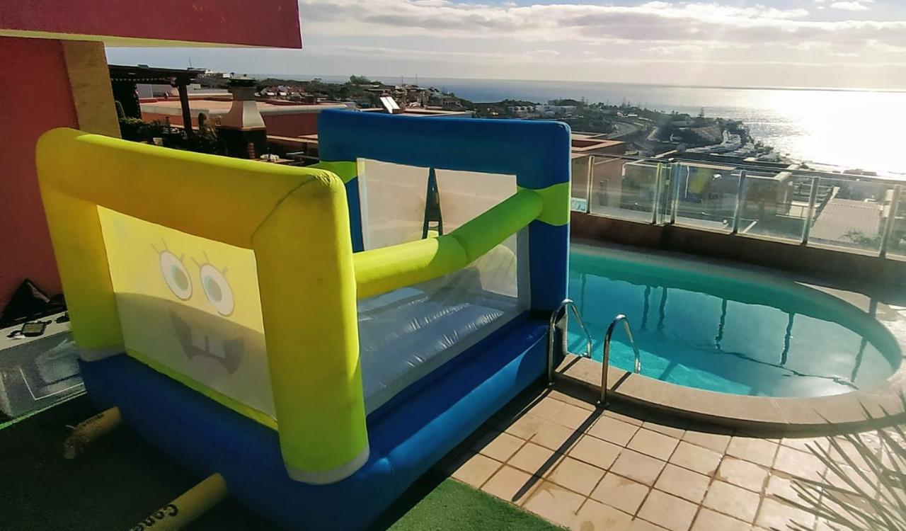 Luxury 5 Star Villa Violetta With Amazing Sea View, Jacuzzi And Heated Pool San Agustín 外观 照片