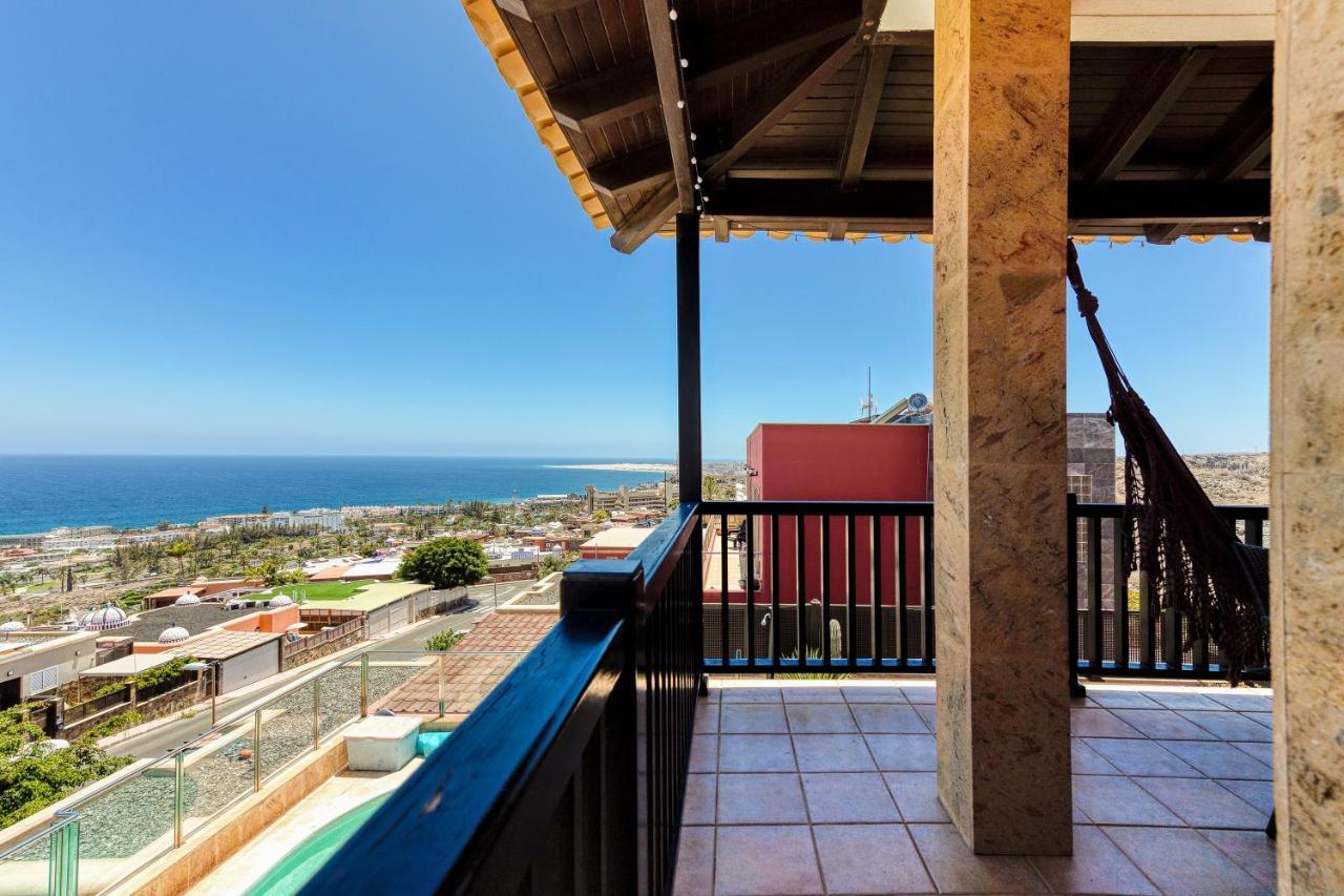 Luxury 5 Star Villa Violetta With Amazing Sea View, Jacuzzi And Heated Pool San Agustín 外观 照片