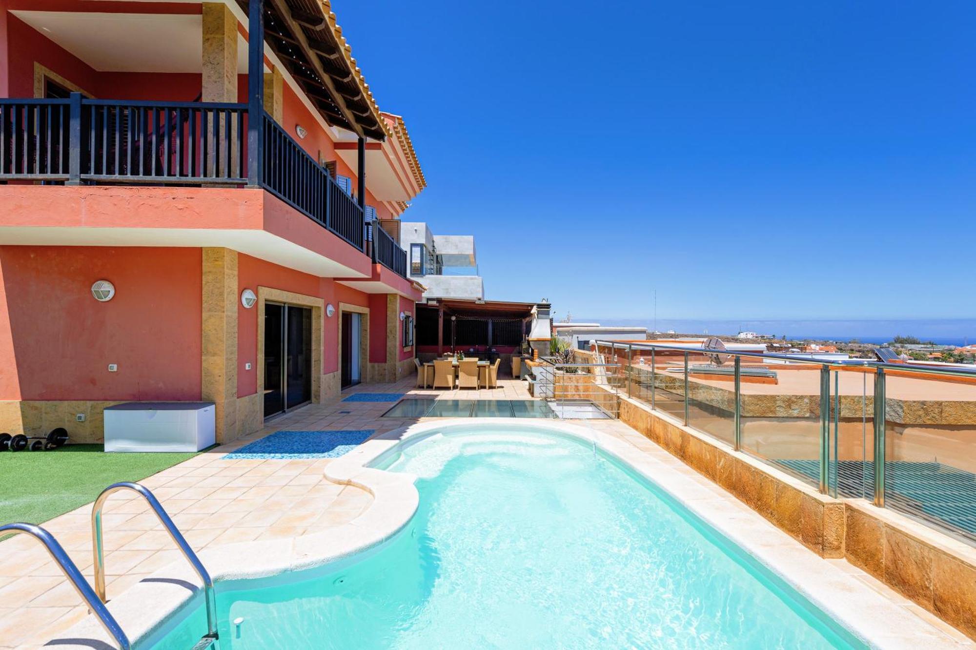 Luxury 5 Star Villa Violetta With Amazing Sea View, Jacuzzi And Heated Pool San Agustín 外观 照片